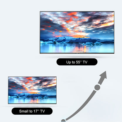 1 Stk. Ausziehbarer, drehbarer TV-Ständer, Wandmontierte Teleskophalterung, Computermonitor Wandmontage, Geeignet für die meisten 43.18-139.7 cm TVs oder Computermonitore, mit 4 Verlängerungsarmen, Tragkraft 20Kg