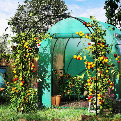 Rosenbogen aus Metall, Gartenbogen, Rosenbögen, Rosenrahmen, Pflanzenständer, Spalier für Gartendekoration, Hochzeitsdekoration, Blumentopf-Türspalier für den Garten