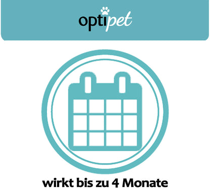 OptiPet Ungeziefer Halsband für Hunde gegen Zecken, Milben, Flöhe Flohhalsband für Hunde Insektenhalsband Hund Parasitenabwehr Hund