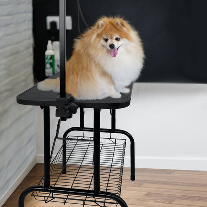 Verstellbarer Grooming Tisch für Hunde und Katzen, mit Schnalle und faltbarem Design
