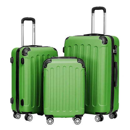 BEIBYE 2045 Zwillingsrollen 3tlg. Reisekoffer Koffer Kofferset Trolleys Hartschale in 20 Farben
