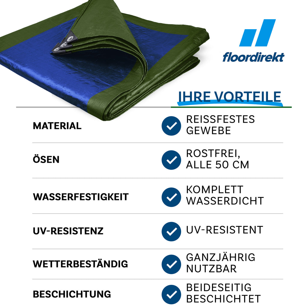 Abdeckplane, wasserdicht für Garten und Terrasse – Detailansicht 8