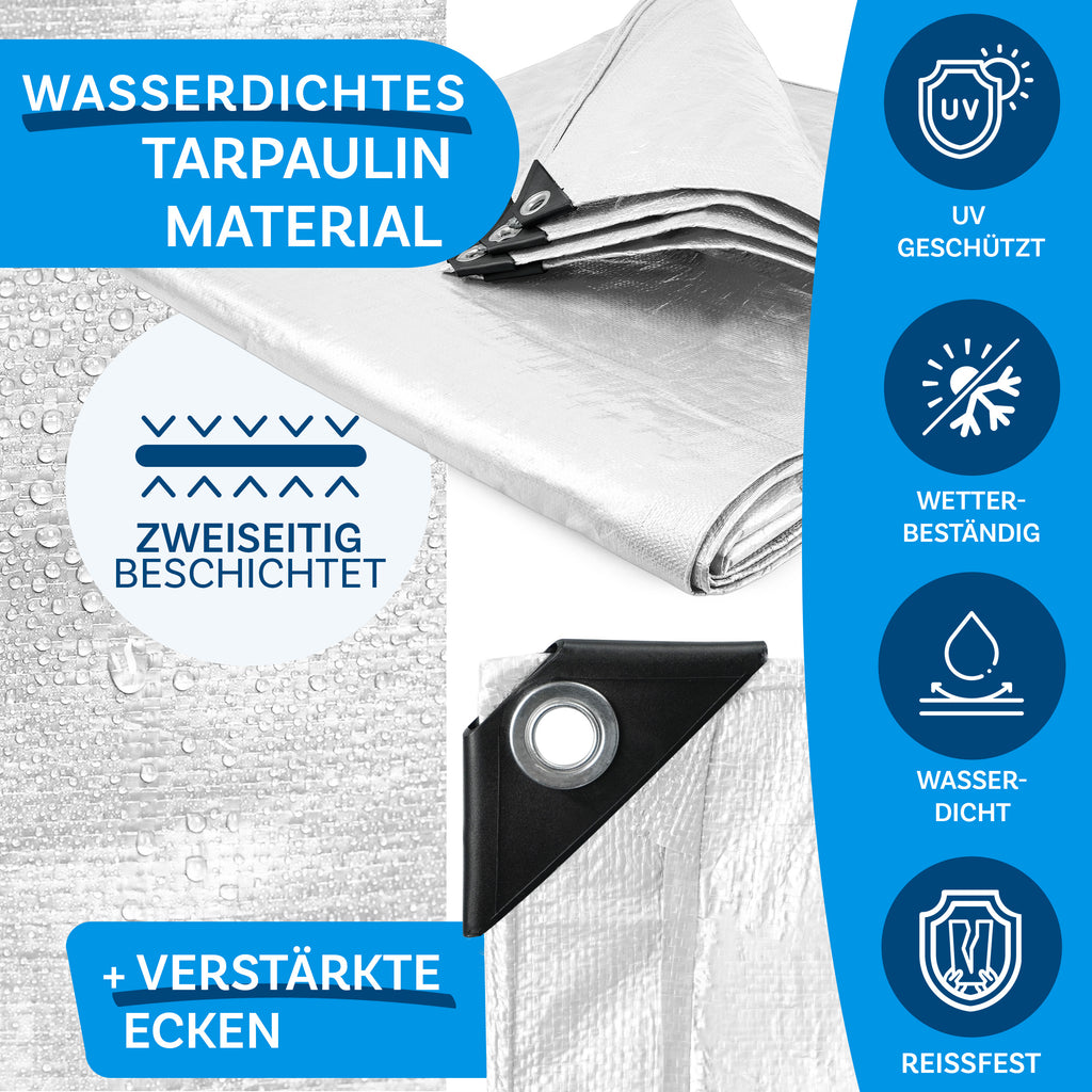 Abdeckplane, wasserdicht für Garten und Terrasse – Detailansicht 17