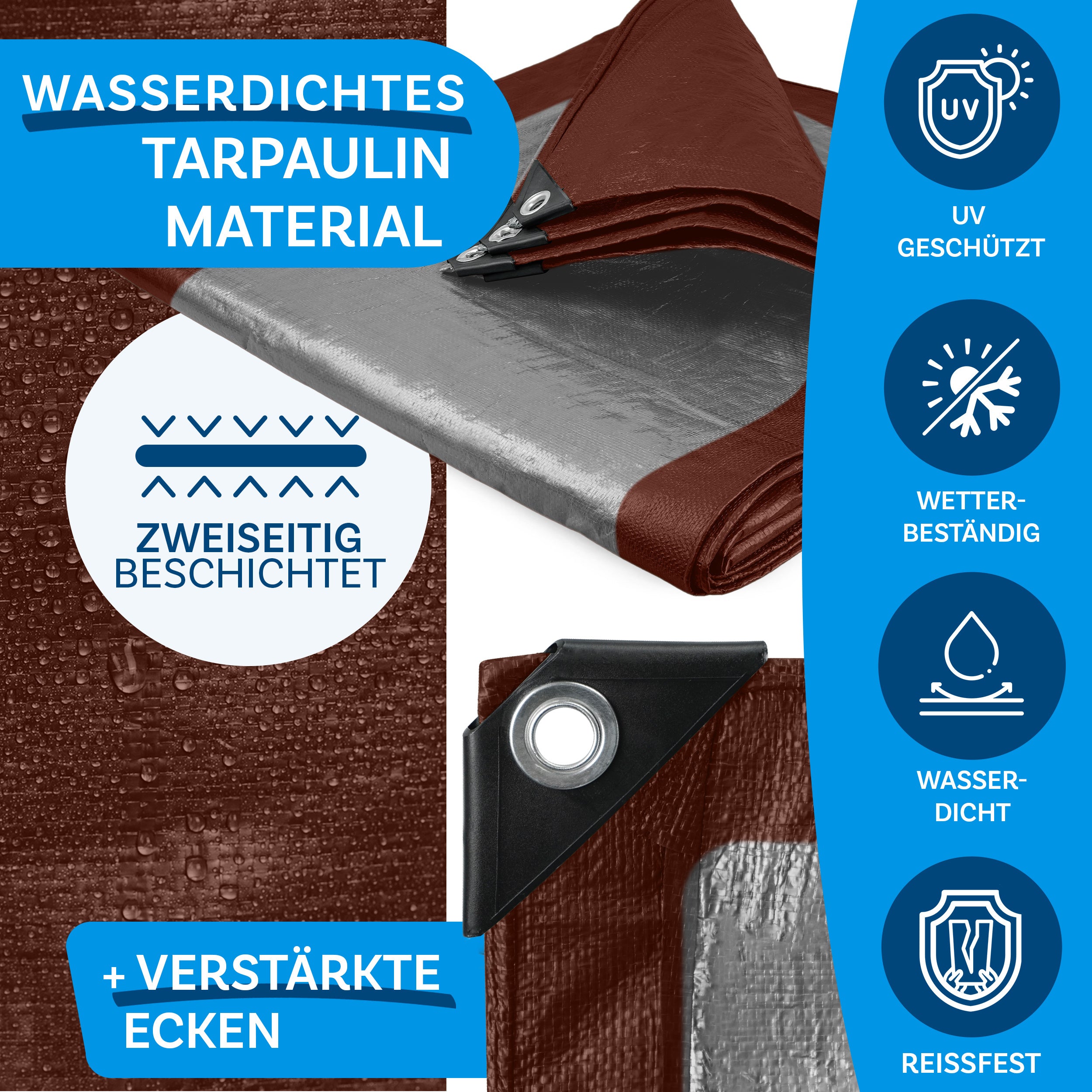 Abdeckplane, wasserdicht für Garten und Terrasse – Detailansicht 41