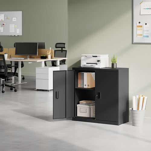 Abschließbares Archivschrank, 40 Cm für Büro und Homeoffice – Hauptansicht