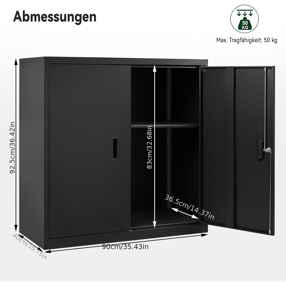 Abschließbares Archivschrank, 40 Cm für Büro und Homeoffice – Detailansicht 2