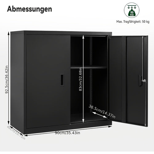 Abschließbares Archivschrank, 40 Cm für Büro und Homeoffice – Detailansicht 2