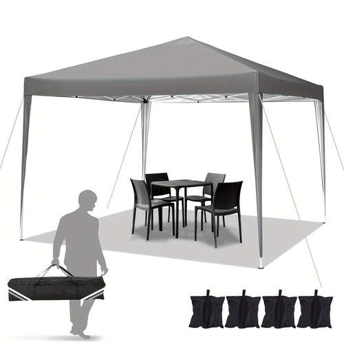 Hoteel 3x3m faltbares Zelt, Pop-Up Design, wasserdicht, windfest für Garten  Party, 4 Sandsäcke inklusive, höhenverstellbar