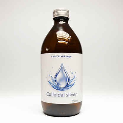 Kolloid Silber 500ml Glasflasche Nano Silber 25 Ppm Ag25 Nichtionisches Silberkolloid Spray Flüssigkeit
