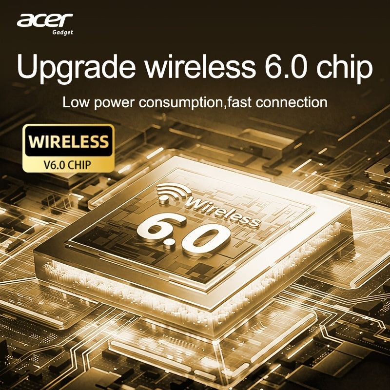 Acer TWS Kabellose Kopfhörer, SCHWARZ für Alltag und Zuhause – Detailansicht 9