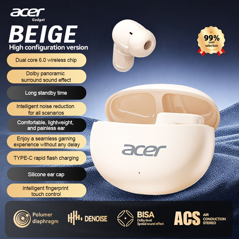 Acer TWS Kabellose Kopfhörer, SCHWARZ für Alltag und Zuhause – Detailansicht 37