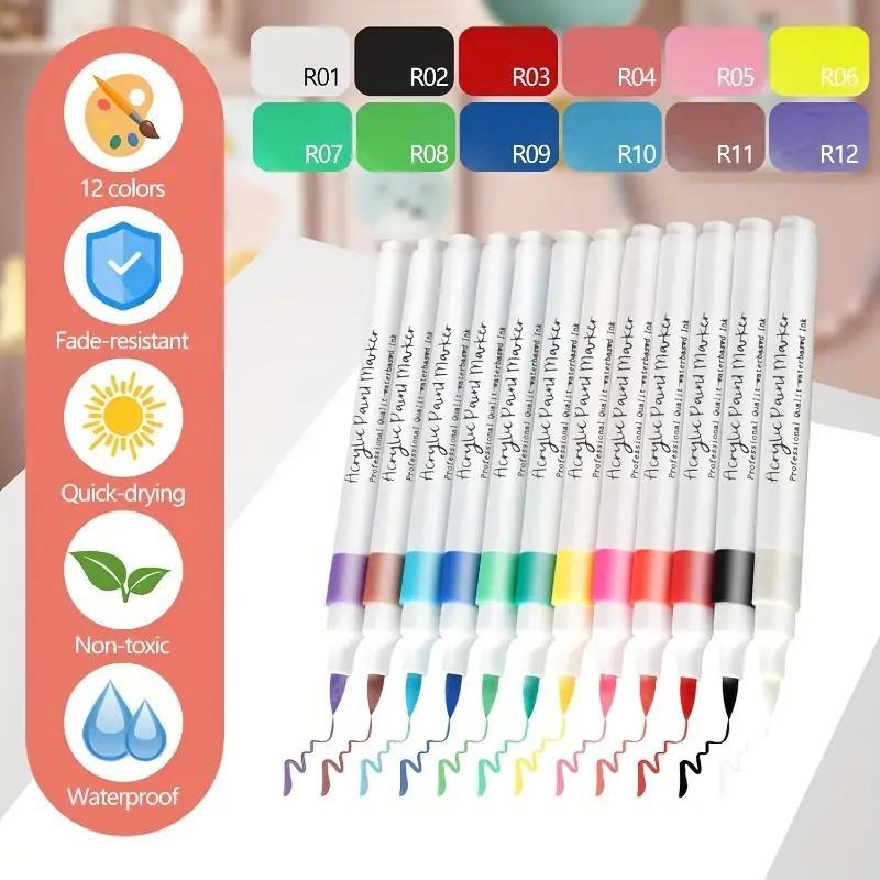 Acrylmarker, Glas für Kreativprojekte und Steine – Detailansicht 2