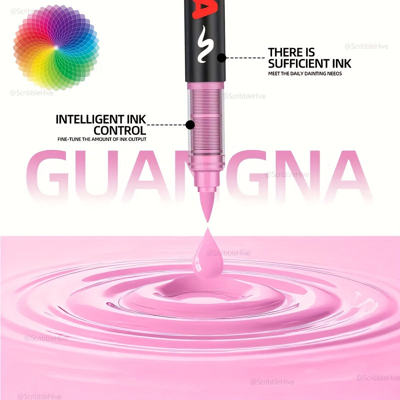 Acrylmarker, Guangna Neues Acryl-Marker-Stift-Set mit 288/240 für Hobby und Kreativprojekte – Detailansicht 8