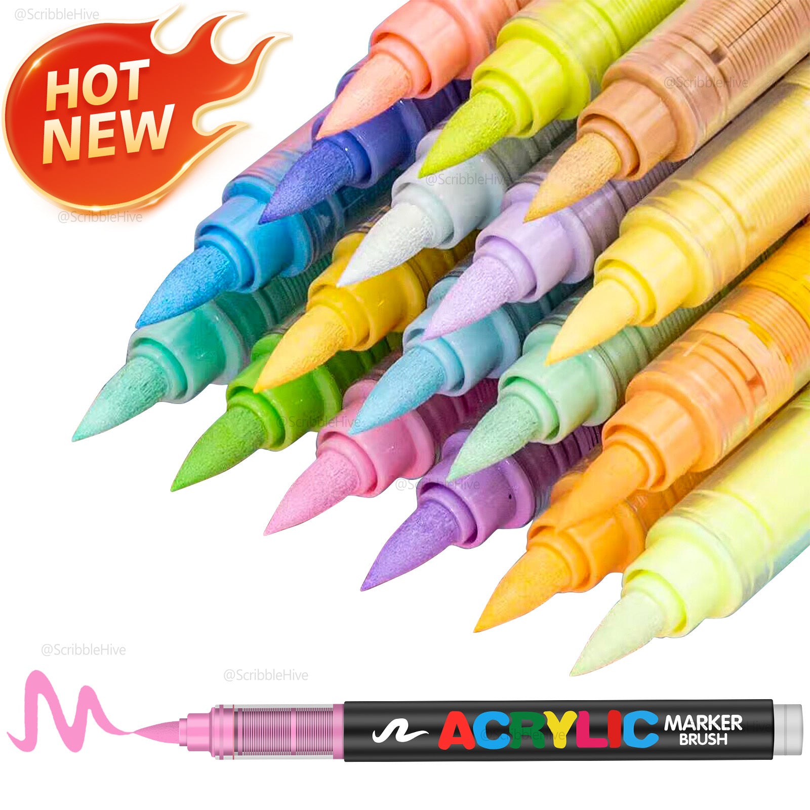 Acrylmarker, Guangna Neues Acryl-Marker-Stift-Set mit 288/240 für Hobby und Kreativprojekte – Detailansicht 9