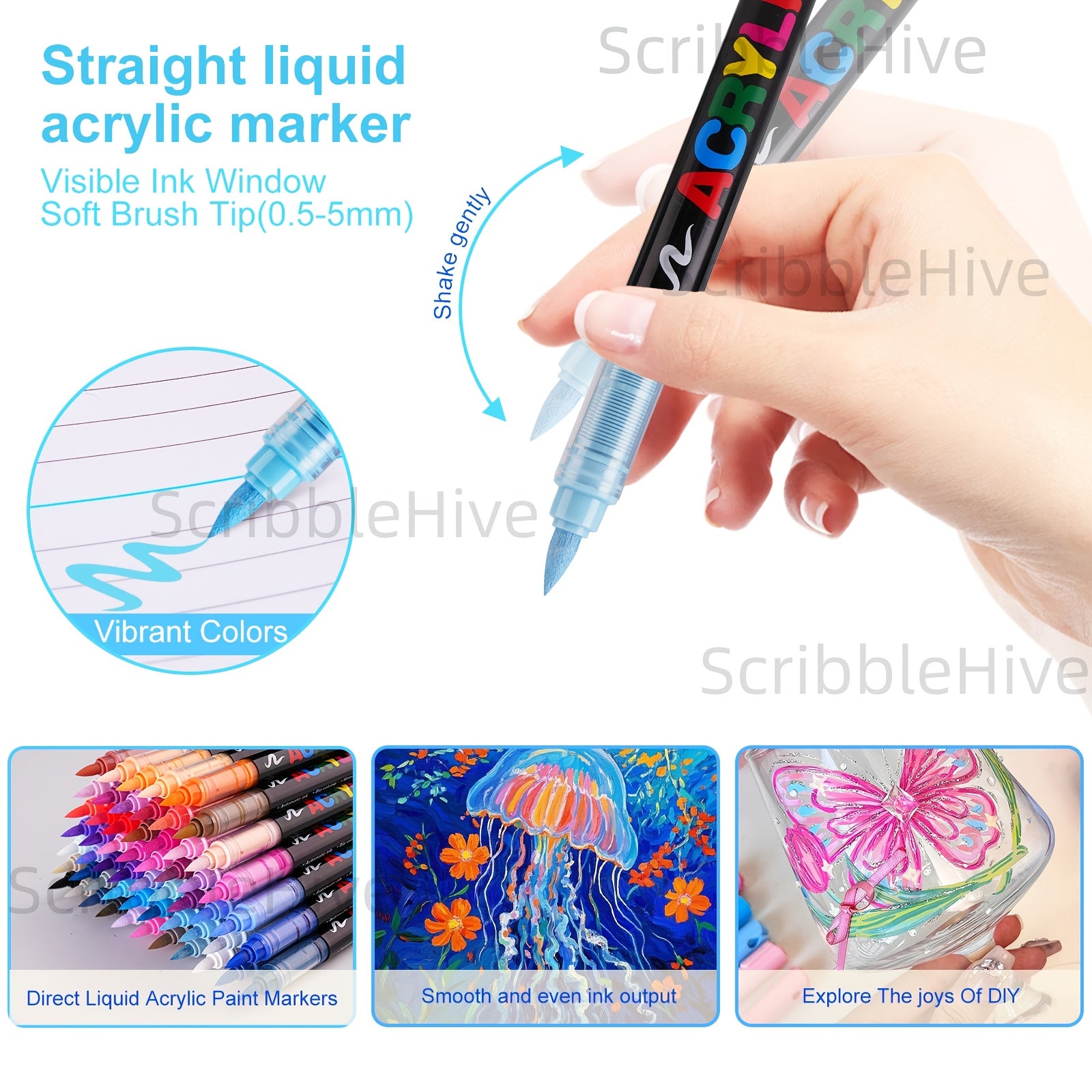 Acrylmarker, Guangna Neues Acryl-Marker-Stift-Set mit 288/240 für Hobby und Kreativprojekte – Detailansicht 10