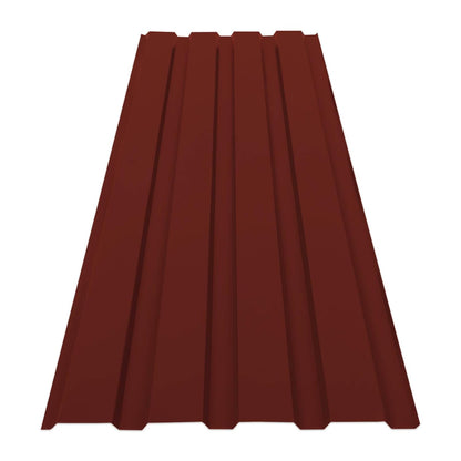 Trapezblech Set 15 Stück – 7,7 m² Wand & Dach – 115x45 cm Profilblech inkl. Befestigungsschrauben – 0,25 mm stark