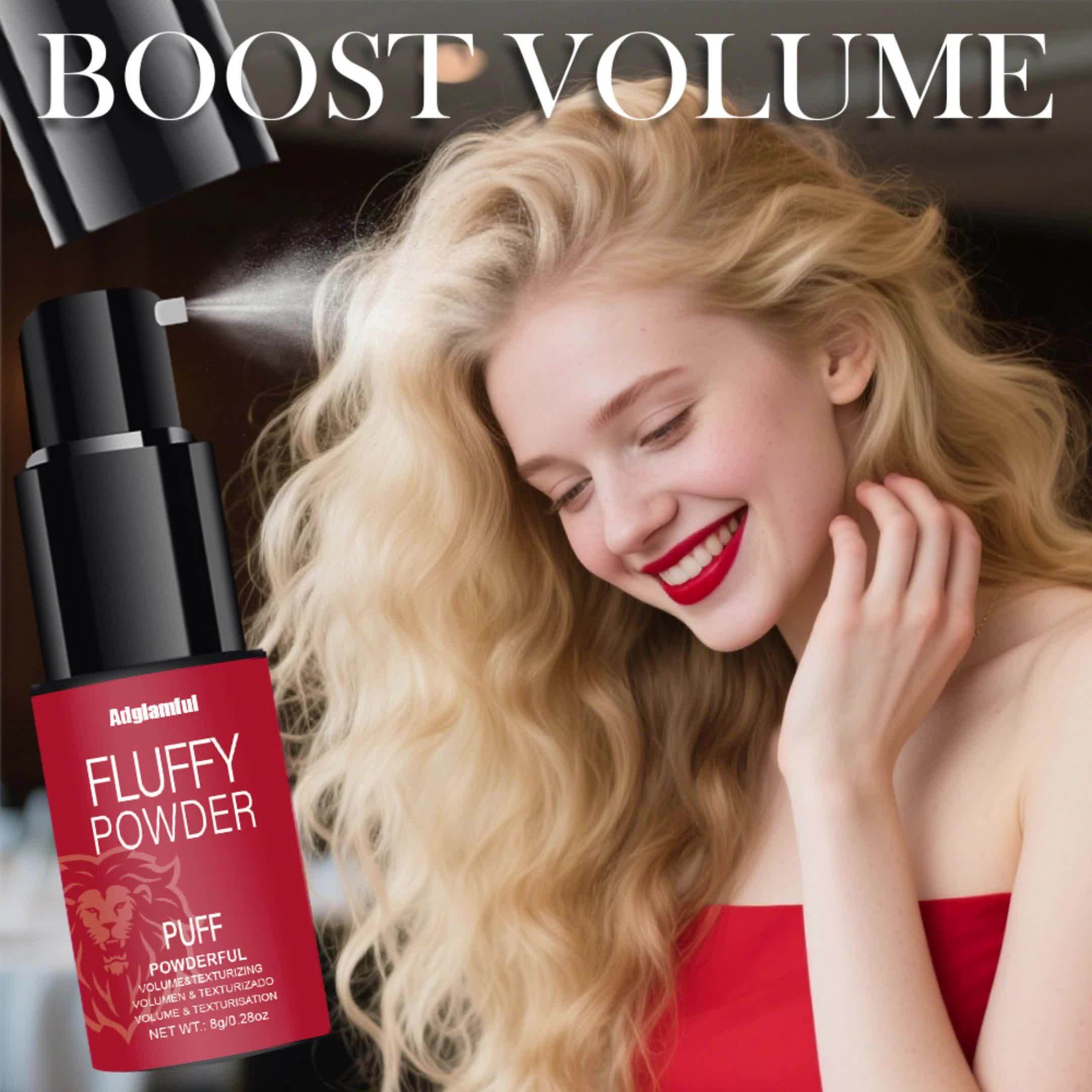 Adglamful Press Bottle Volumenpuder, Adglamful Haarvolumenpulver für voluminöses Haar und Pflege zu Hause – Detailansicht 10