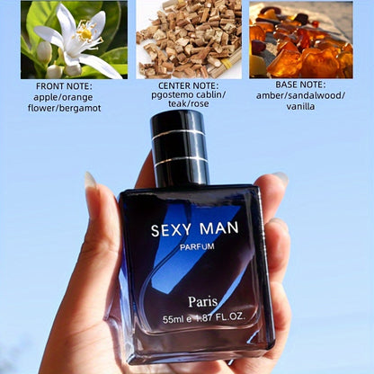 Sexy Herrenparfüm, Citrus-Parfüm, Fruchtig, auf Alkoholbasis, Formaldehydfrei, Essenzkonzentration von 3-5%, Geeignet für Männer, Tragbar und Attraktiv, Das perfekte Geschenk zum Ausgehen, zum Treffen und zum Anziehen des Gegenübers