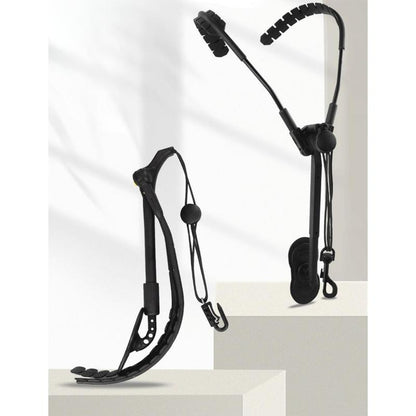 Ergonomisches Saxophon-Gurtzeug, verstellbarer Riemen mit Armschutz, lindert Nacken und Wirbelsäule, für Altsaxophon, Tenorsaxophon, Sopransaxophon und Baritonsaxophon, faltbar, Schwarz