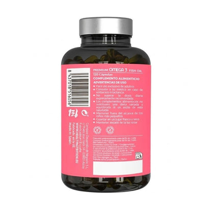 HN Gesunde Ernährung Omega 3 Fischöl - 2er Pack (240 Perlen) - 2000mg mit EPA und DHA - Perlen Supplement mit Vitamin E