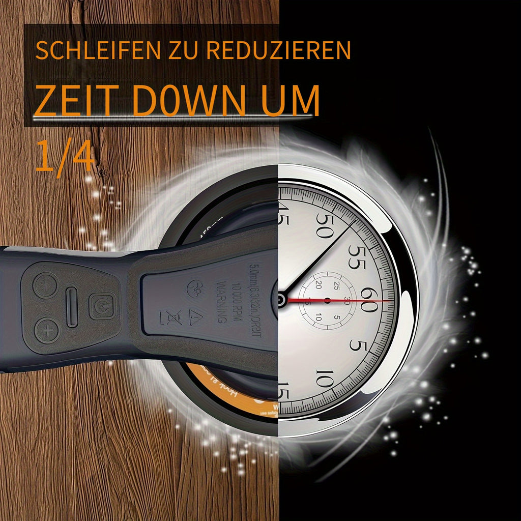 Akku-Exzenterschleifer, 2,5 mm für Alltag und Zuhause – Detailansicht 7