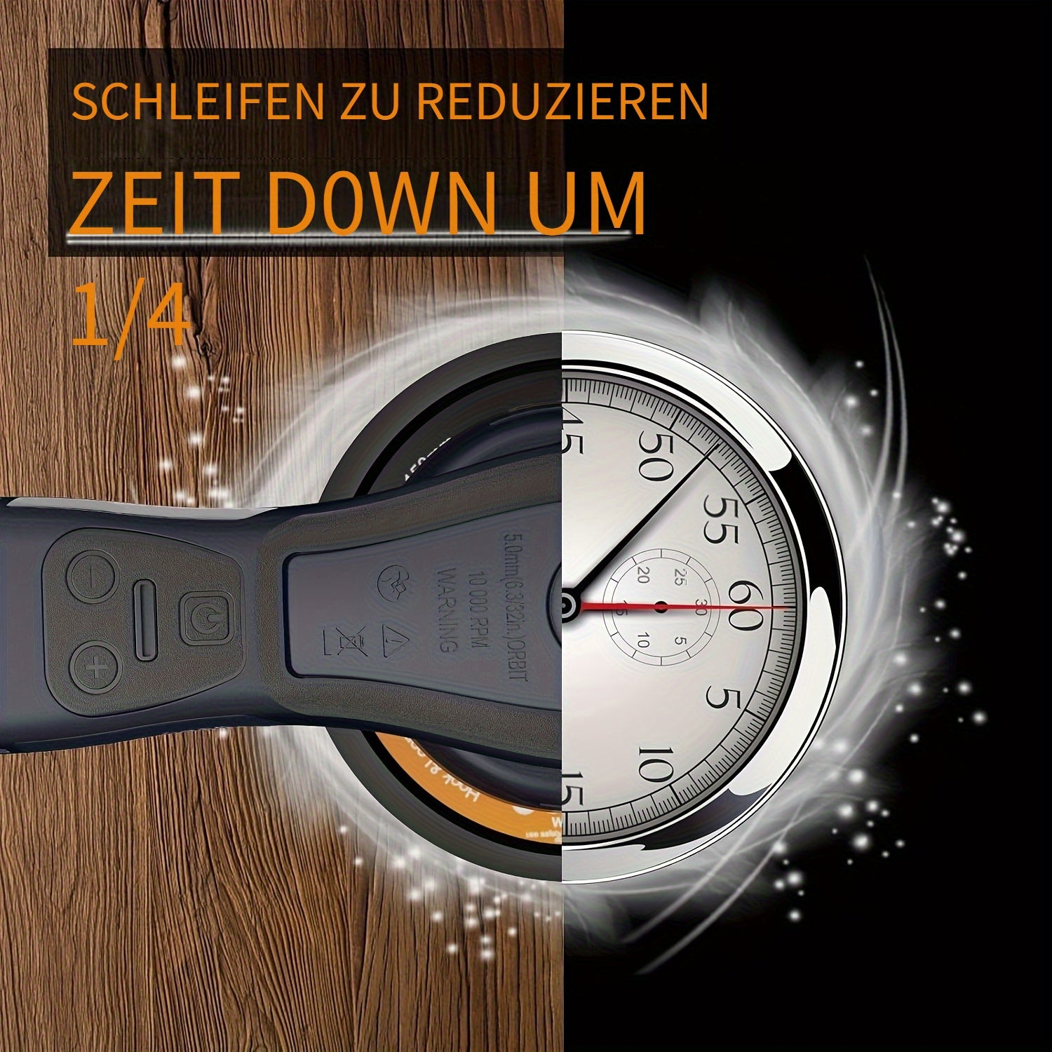 Akku-Exzenterschleifer, 2,5 mm für Alltag und Zuhause – Detailansicht 7