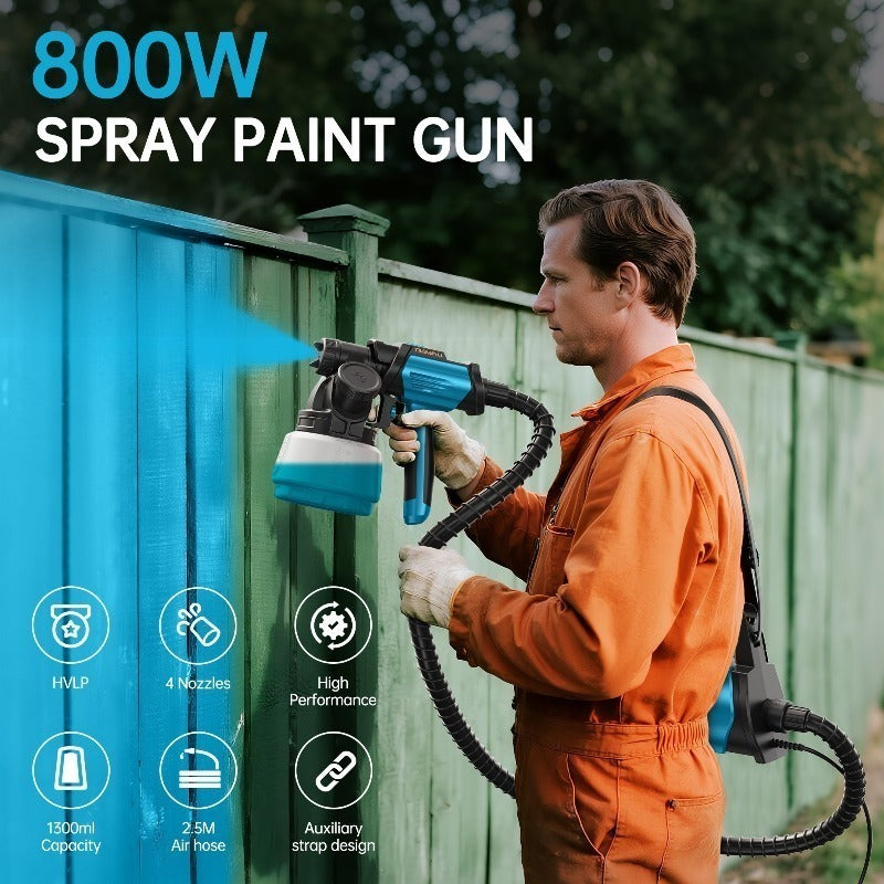 Akku-Farbspritzpistole, 800W für Wände und Zäune – Detailansicht 8