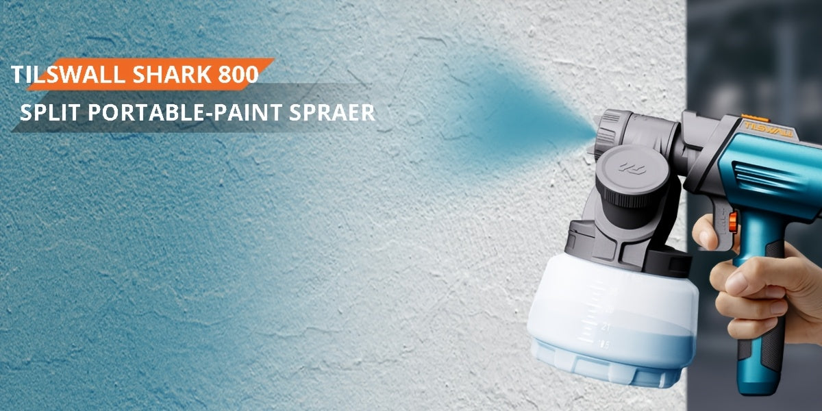 Akku-Farbspritzpistole, 800W für Wände und Zäune – Detailansicht 12