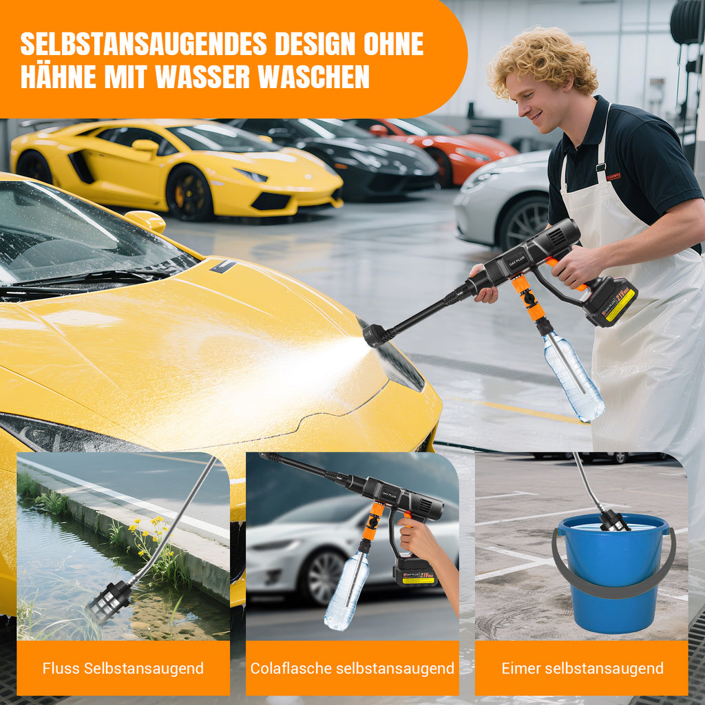 Akku-Hochdruckreiniger, Hochdruckreiniger mit 1 Stk. Batterie für Auto – Detailansicht 25
