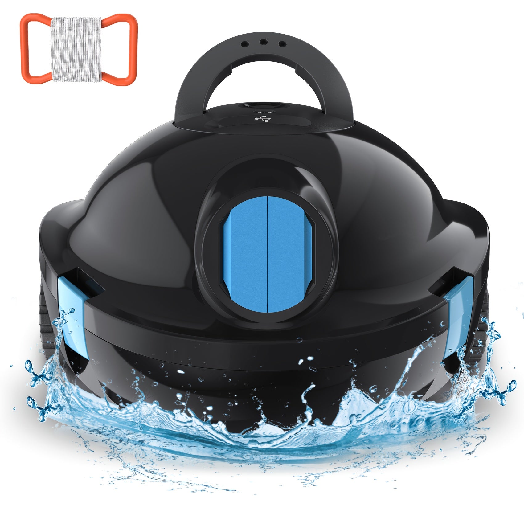 Akku-Poolreiniger - Sicher, 4.2L Großraum-Filterkorb für Pools 2 und Erwachsene) – Detailansicht 2