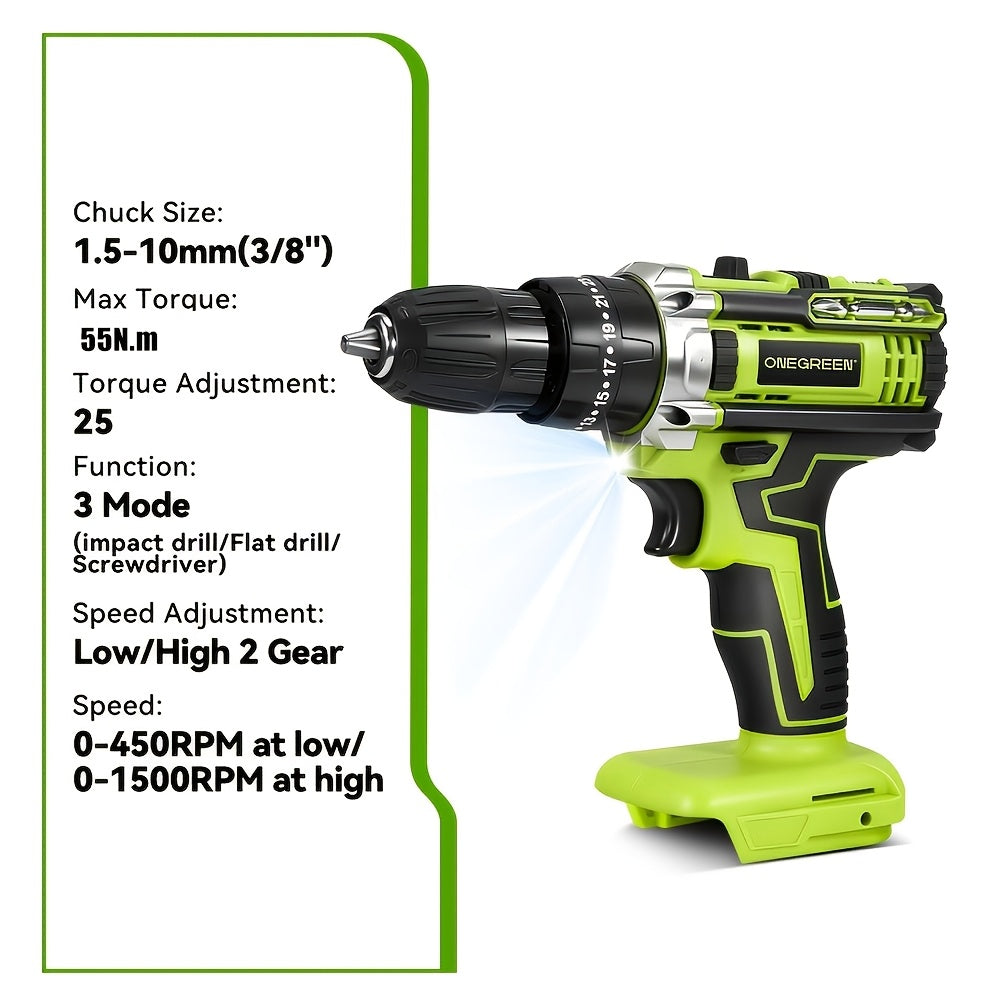 Akku-Schlagbohrer-Set, 10 mm für Werkstatt und Heimwerken – Detailansicht 3