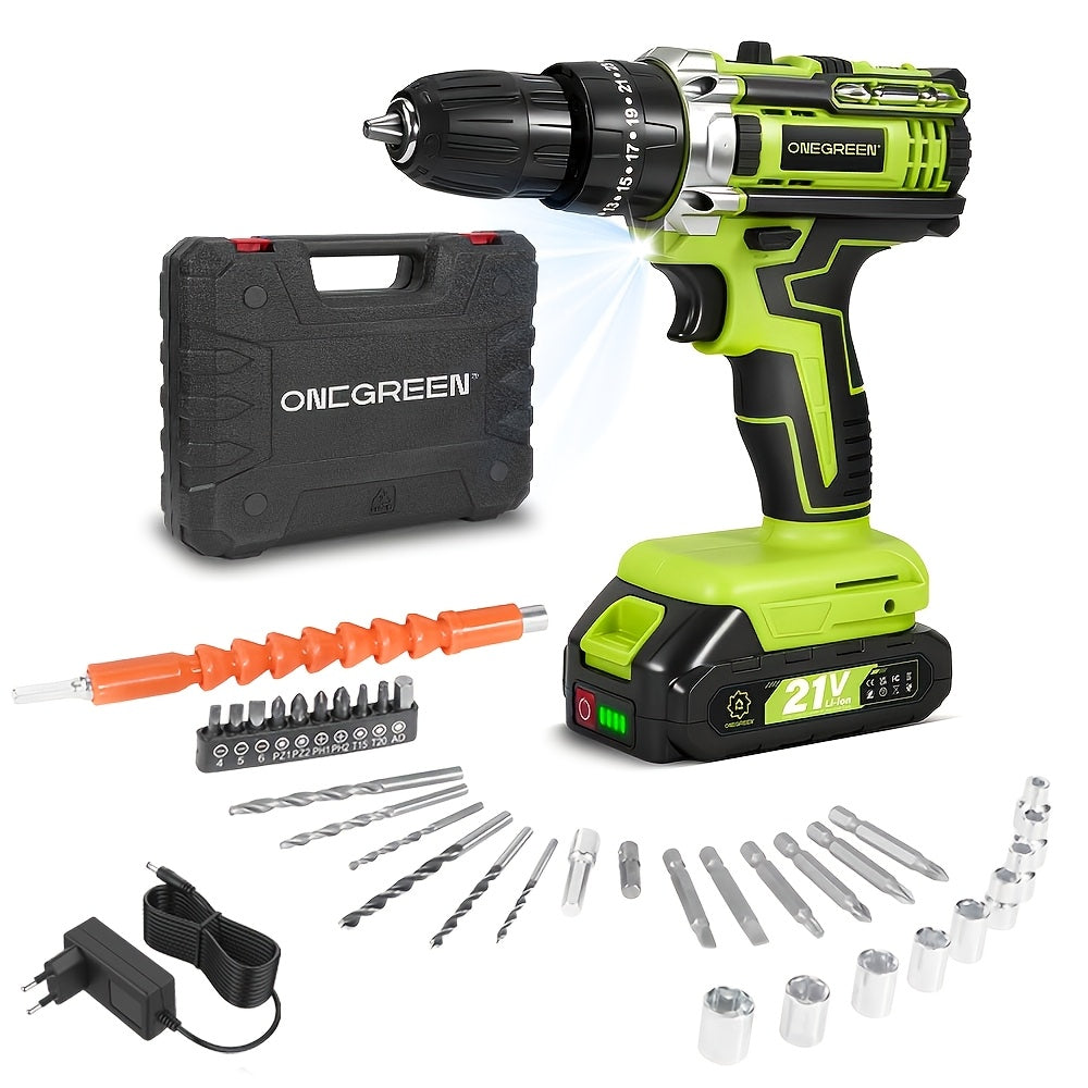 Akku-Schlagbohrer-Set, 10 mm für Werkstatt und Heimwerken – Detailansicht 21