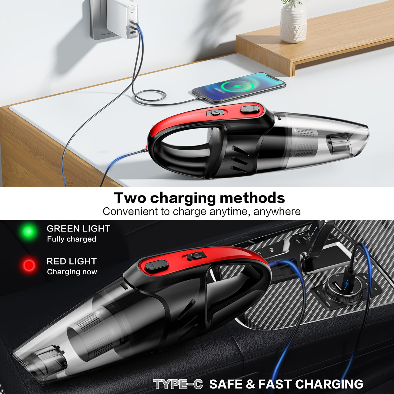 Akku-Staubsauger, 2000mAh für Hartböden und Teppiche – Detailansicht 14