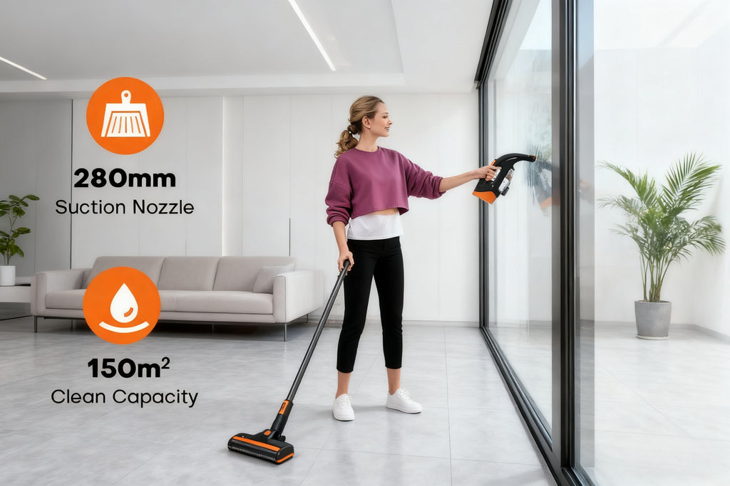 Akku-Staubsauger, 280 mm für Hartböden und Teppiche – Detailansicht 23