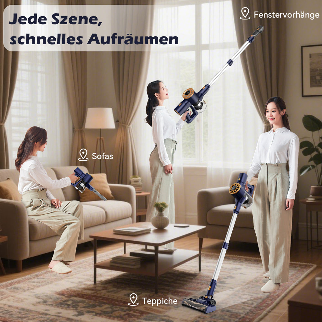 Akku-Staubsauger, Lila für Hartböden – Detailansicht 6