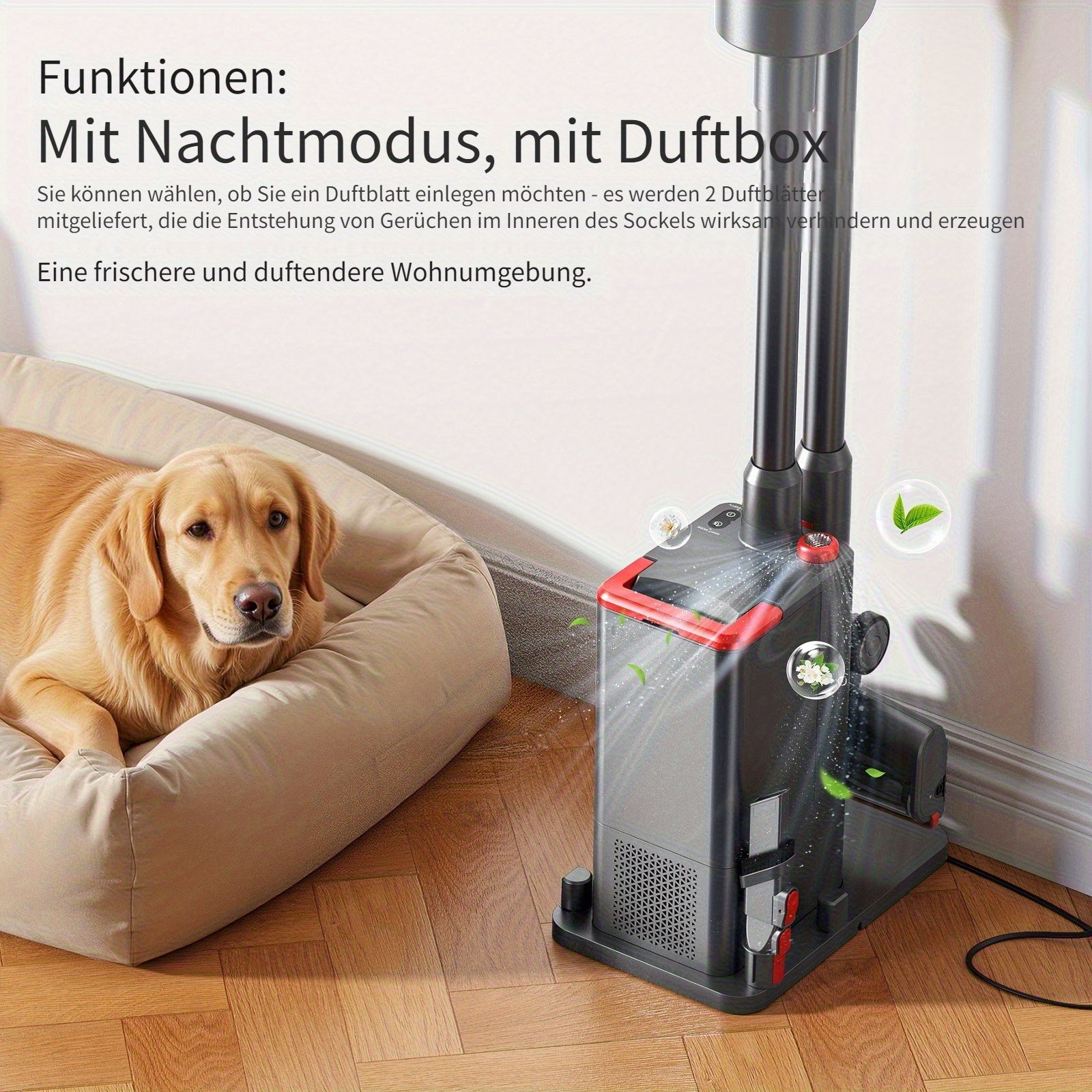 Akku-Staubsauger, Lubluelu kabelloser Stabstaubsauger für Hartböden und Teppiche – Detailansicht 3