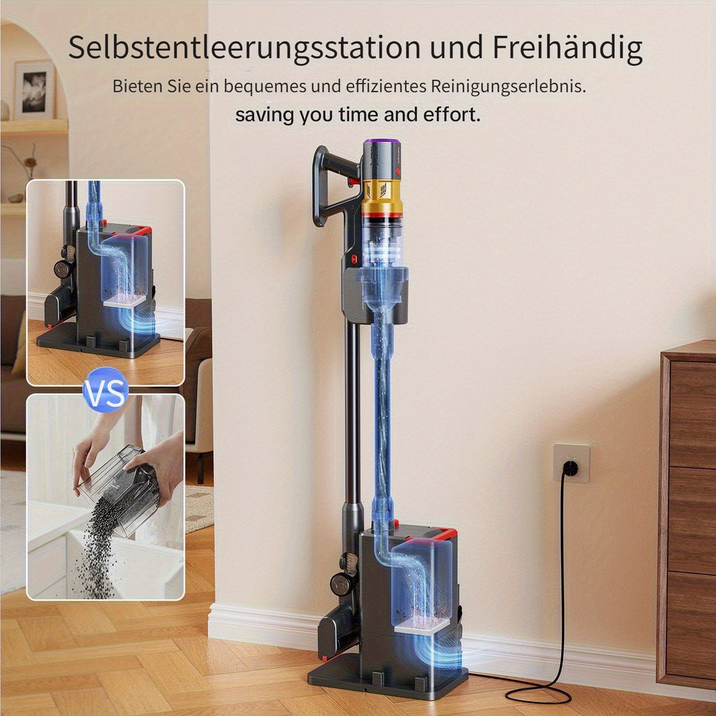 Akku-Staubsauger, Lubluelu kabelloser Stabstaubsauger für Hartböden und Teppiche – Detailansicht 19