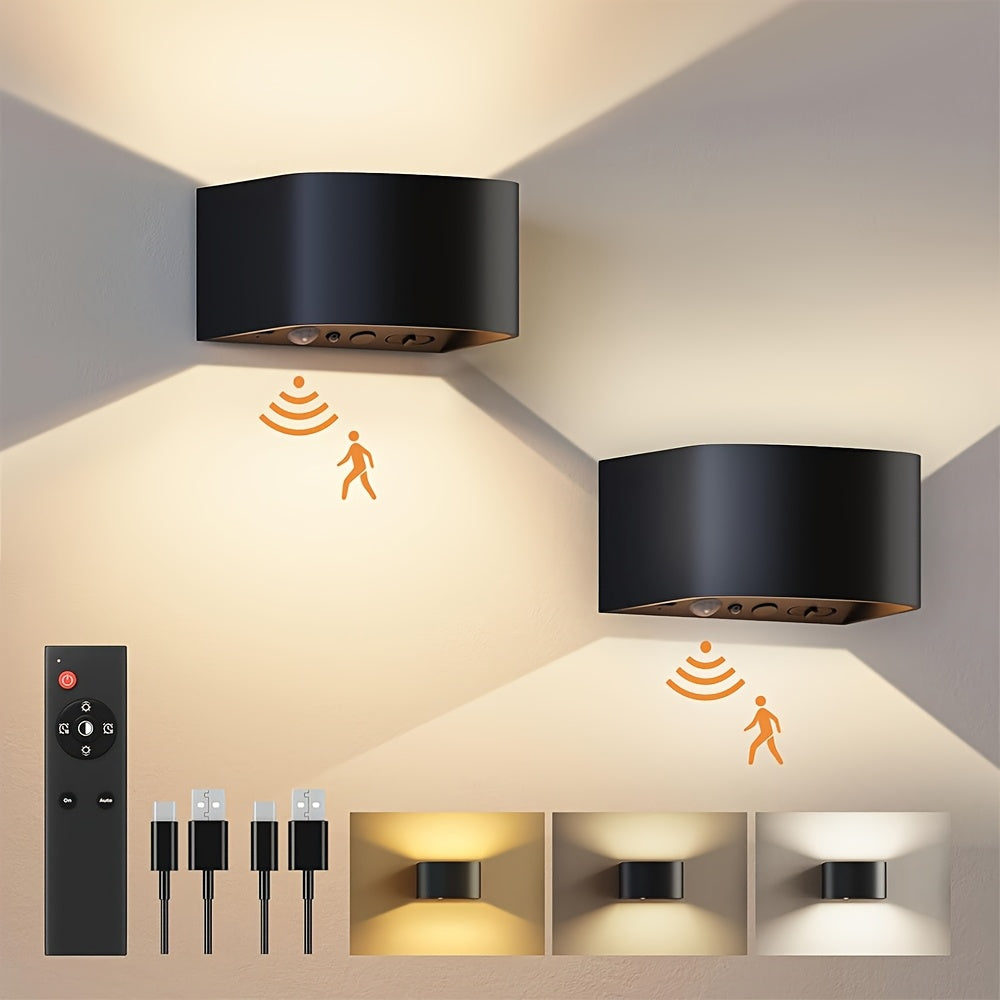 Akku-Wandlampe für den Innenbereich, LED-Beleuchtung für Schlafzimmer und Bett – Hauptansicht