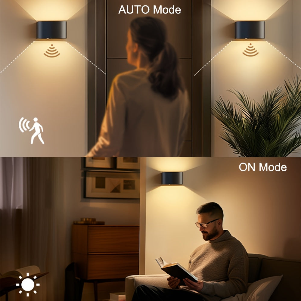 Akku-Wandlampe für den Innenbereich, LED-Beleuchtung für Schlafzimmer und Bett – Detailansicht 2