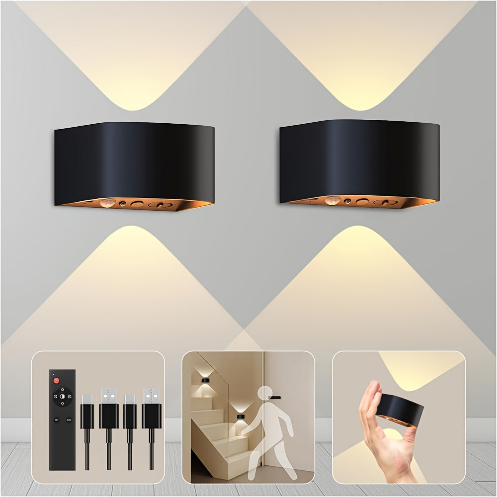 Akku-Wandlampe für den Innenbereich, LED-Beleuchtung für Schlafzimmer und Bett – Detailansicht 5