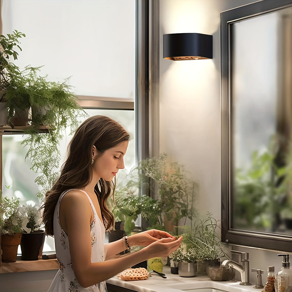 Akku-Wandlampe für den Innenbereich, LED-Beleuchtung für Schlafzimmer und Bett – Detailansicht 9