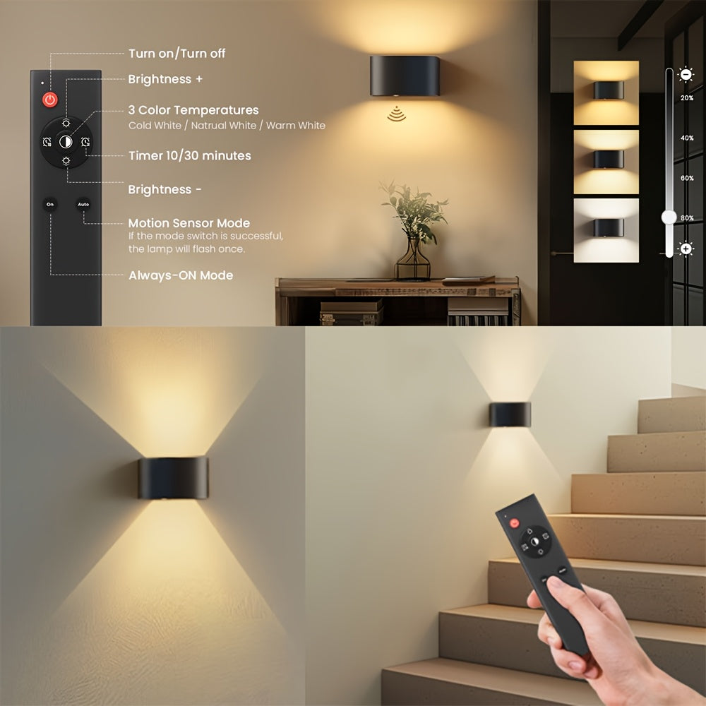 Akku-Wandlampe für den Innenbereich, LED-Beleuchtung für Schlafzimmer und Bett – Detailansicht 10