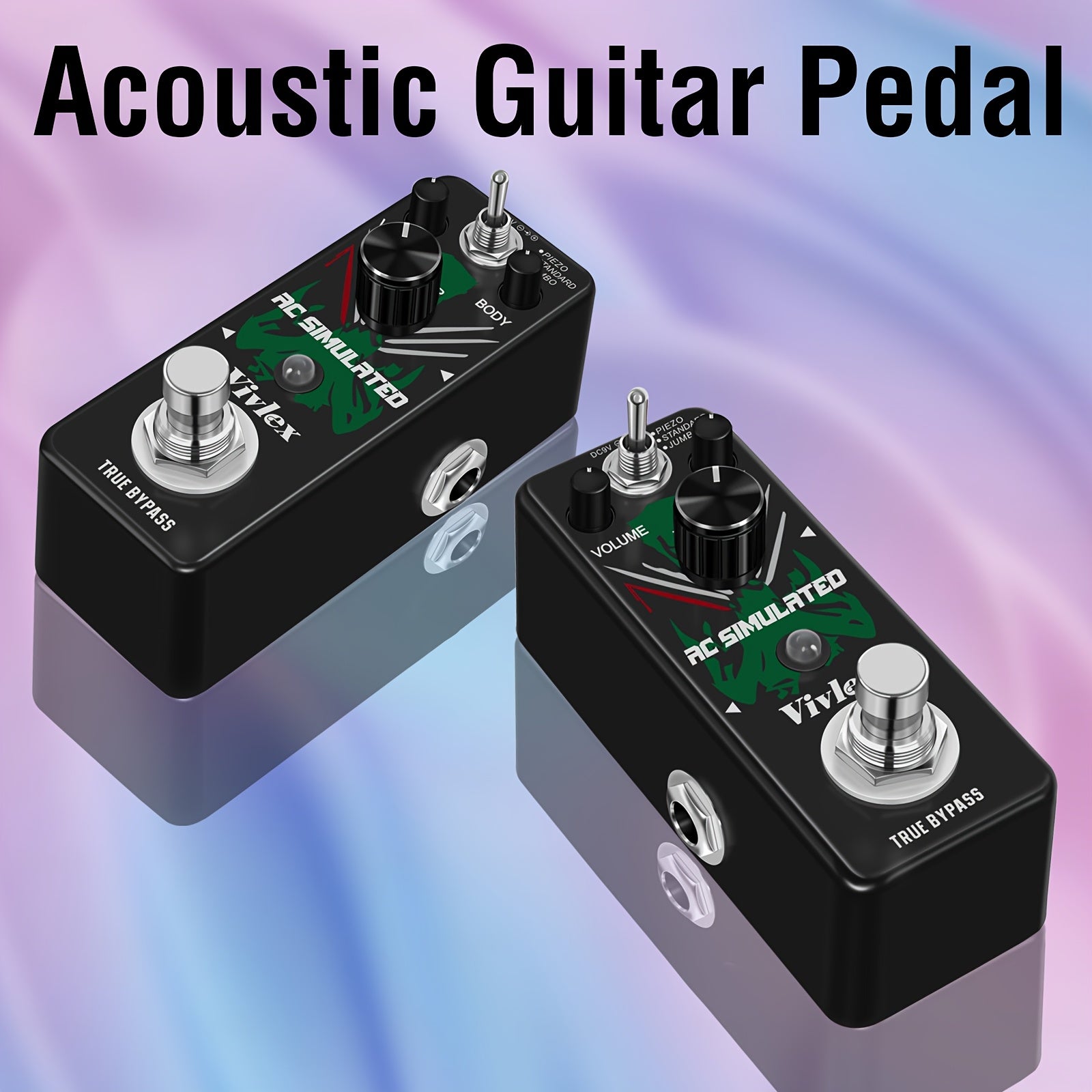 Akustikgitarren-Simulatoren-Pedal für verbesserte Akustikgitarren-Simulation und Alltag – Hauptansicht