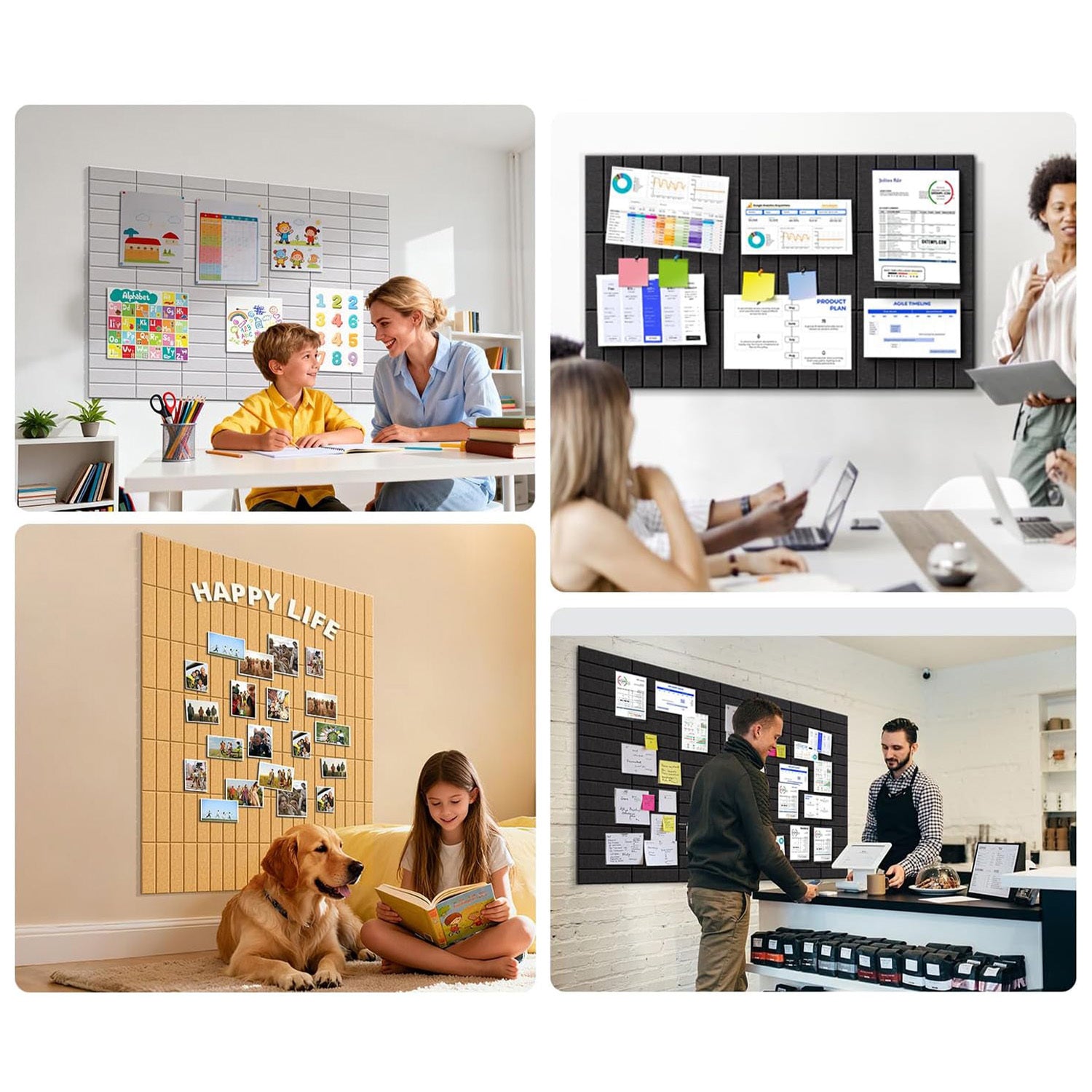 Akustikpaneele, 12 Stück für Homeoffice und Home Office – Detailansicht 6