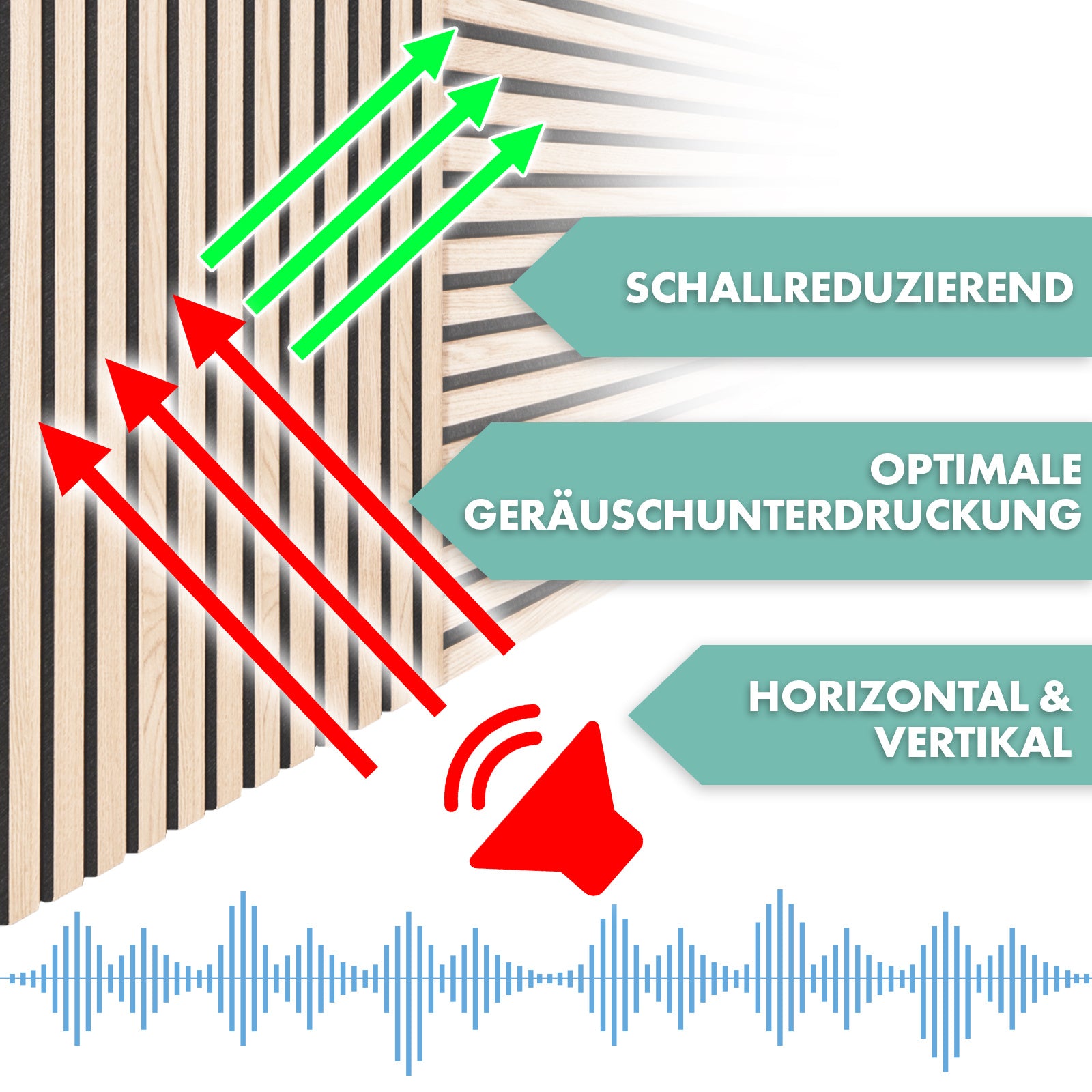 Akustikpaneele, Roter Eichenbaum für Büro und Homeoffice – Detailansicht 32