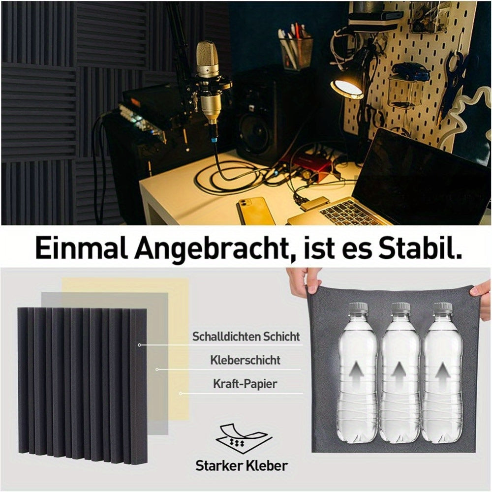 Akustikpaneele, Schwarz für Büro und Homeoffice – Hauptansicht