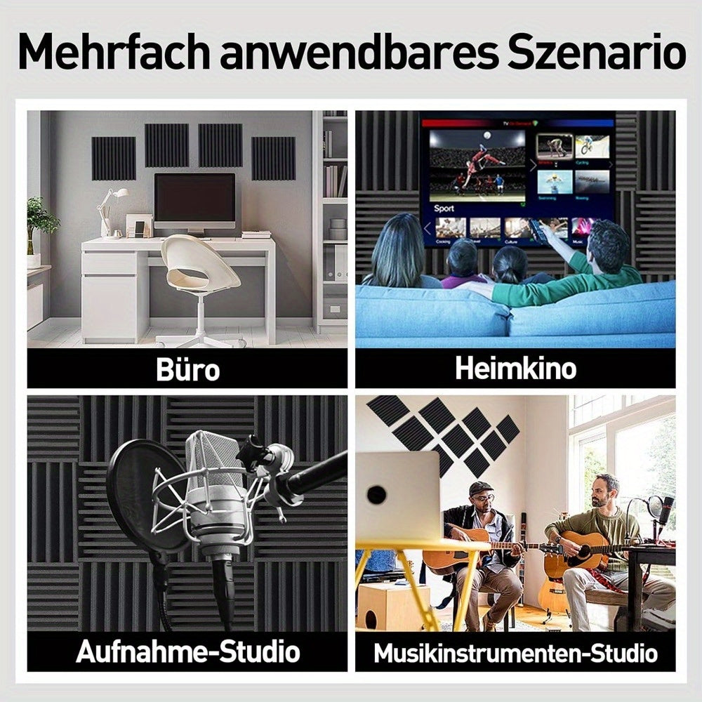 Akustikpaneele, Schwarz für Büro und Homeoffice – Detailansicht 7