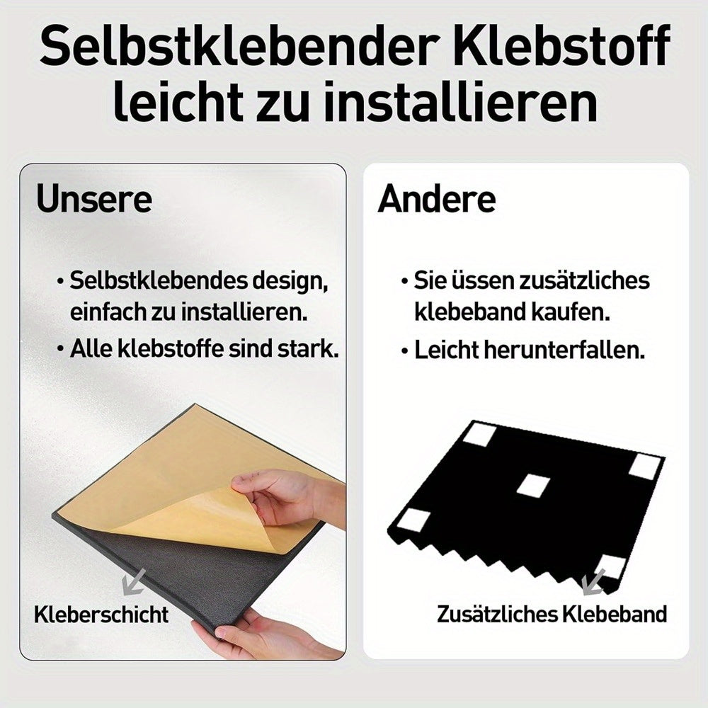 Akustikpaneele, Schwarz für Büro und Homeoffice – Detailansicht 10