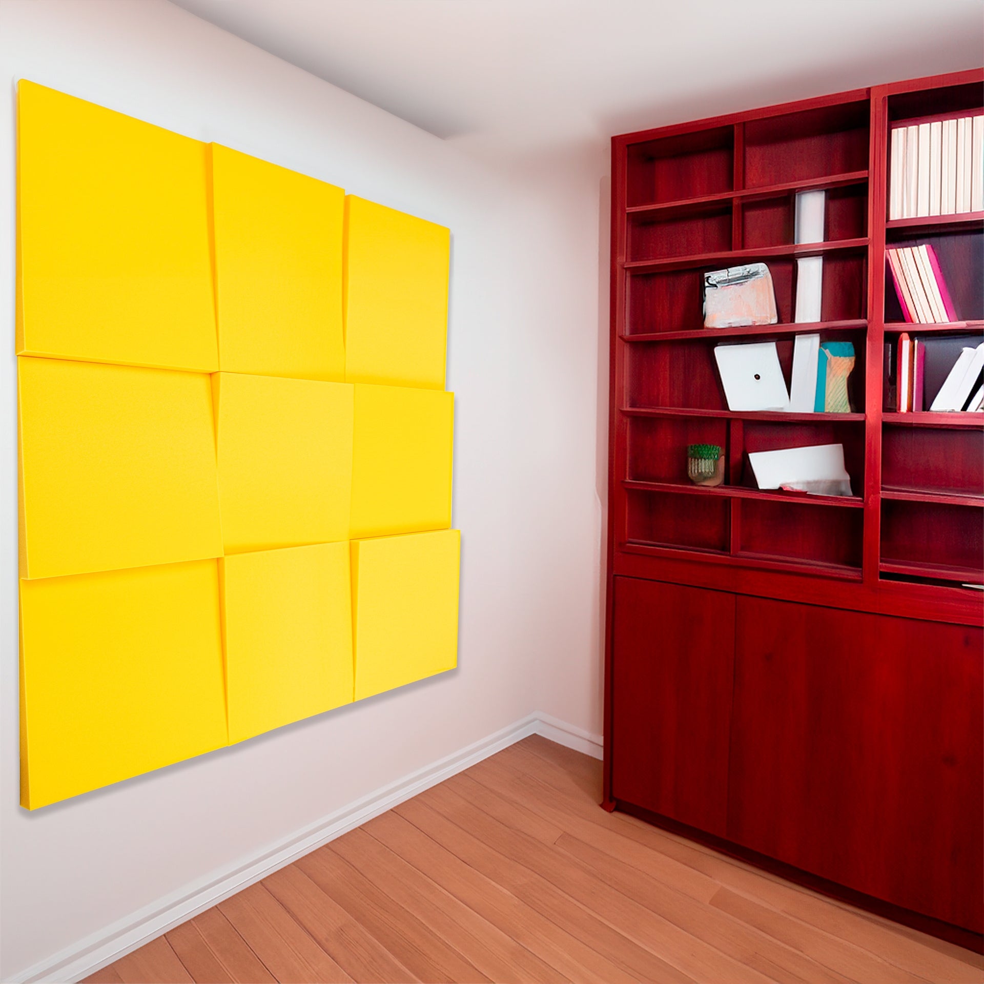 Akustikpaneele, Wassermelonenfarben für Homeoffice und Büro – Detailansicht 11