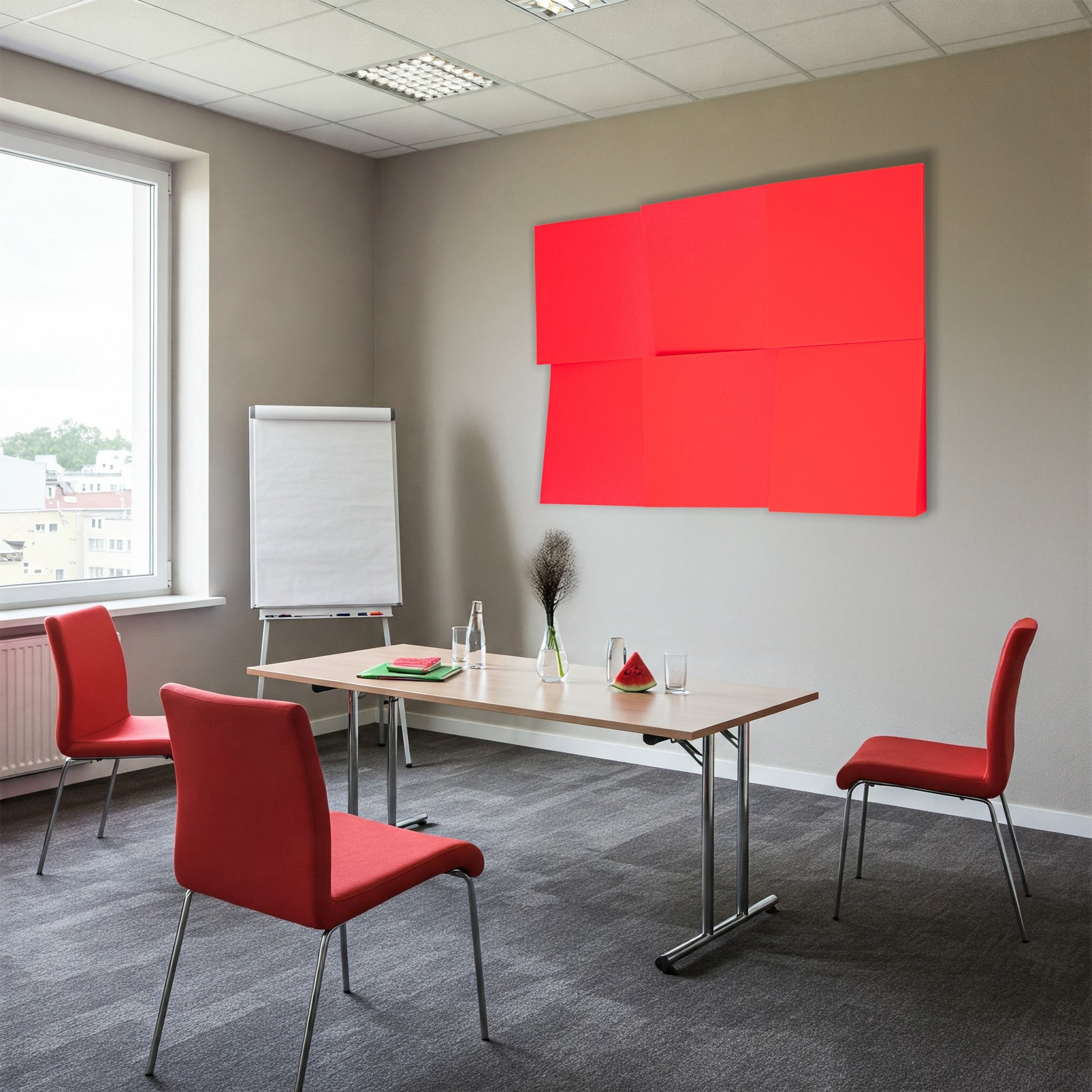 Akustikpaneele, Wassermelonenfarben für Homeoffice und Büro – Detailansicht 20